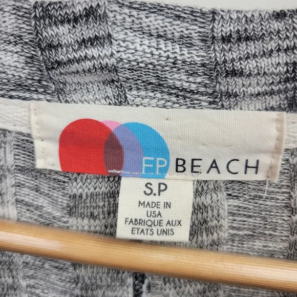 FP Beach Free People Beach Nights Cardigan Size S Ribbed Longline Maxi Duster - Picture 12 of 13